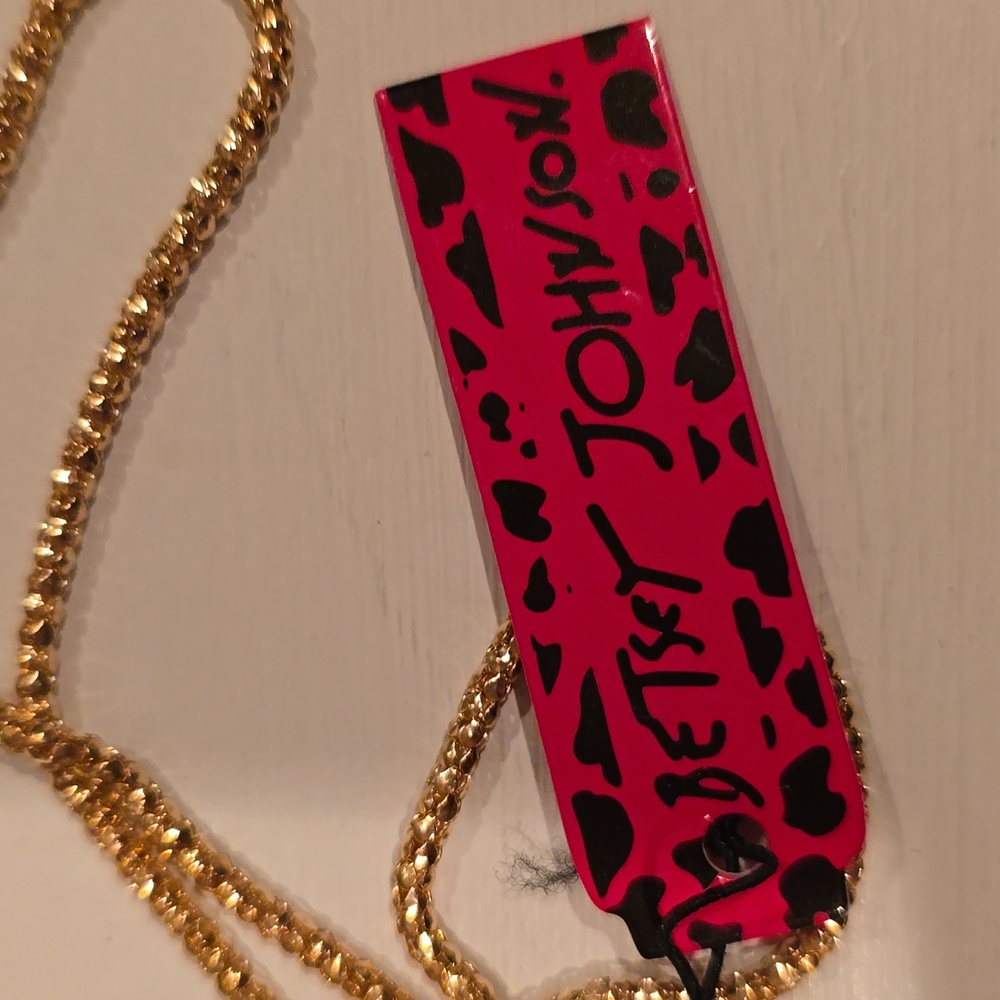 Betsey Johnson Multicolor Smoking Cigarette Pendant Necklace NWT - Picture 5 of 5